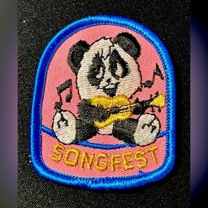 👧 Girl Scouts - Songfest Panda Embroidered Patch badge